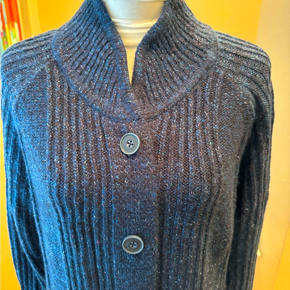 New Cabi Trail Cardigan. Size M. Dark Blue multi. - Picture 6 of 12